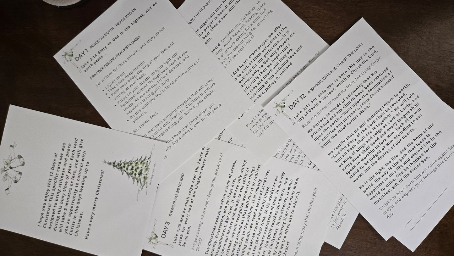 12 Days of Christmas for Stillness DIGITAL DOWNLOAD