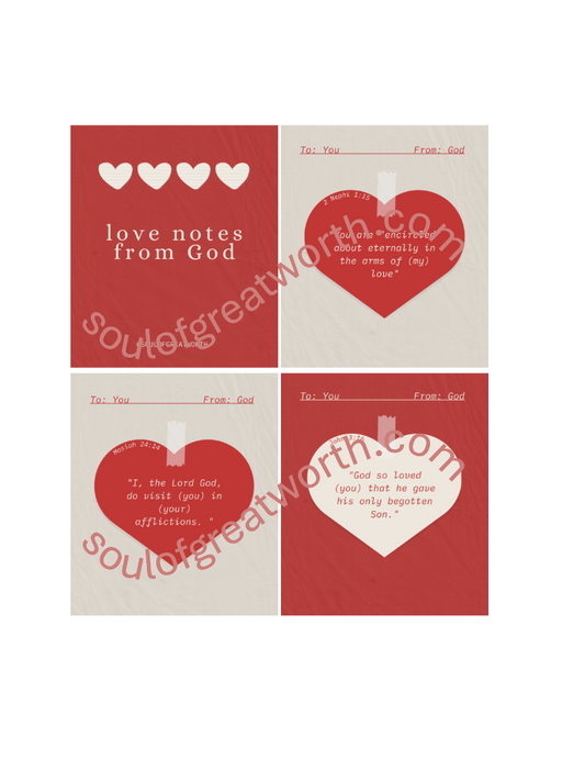 Printable PDF - God's Love Notes (Valentine's Day)