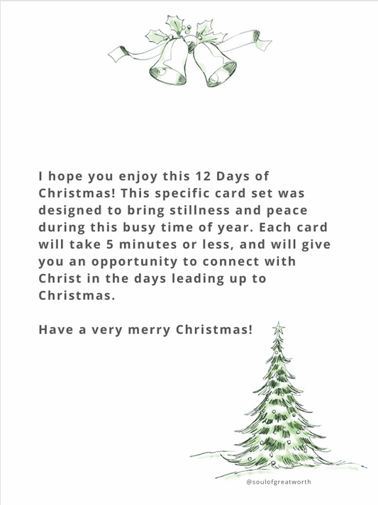 12 Days of Christmas for Stillness Digital Download