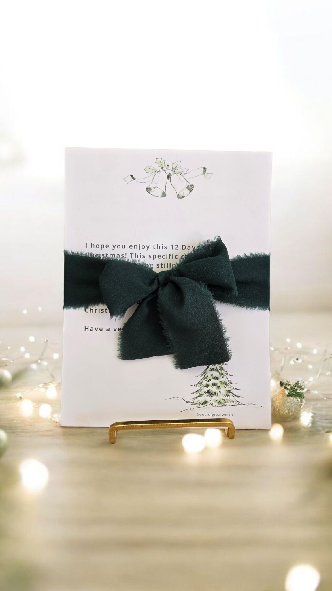 12 Days of Christmas for Stillness Card Set and Stand